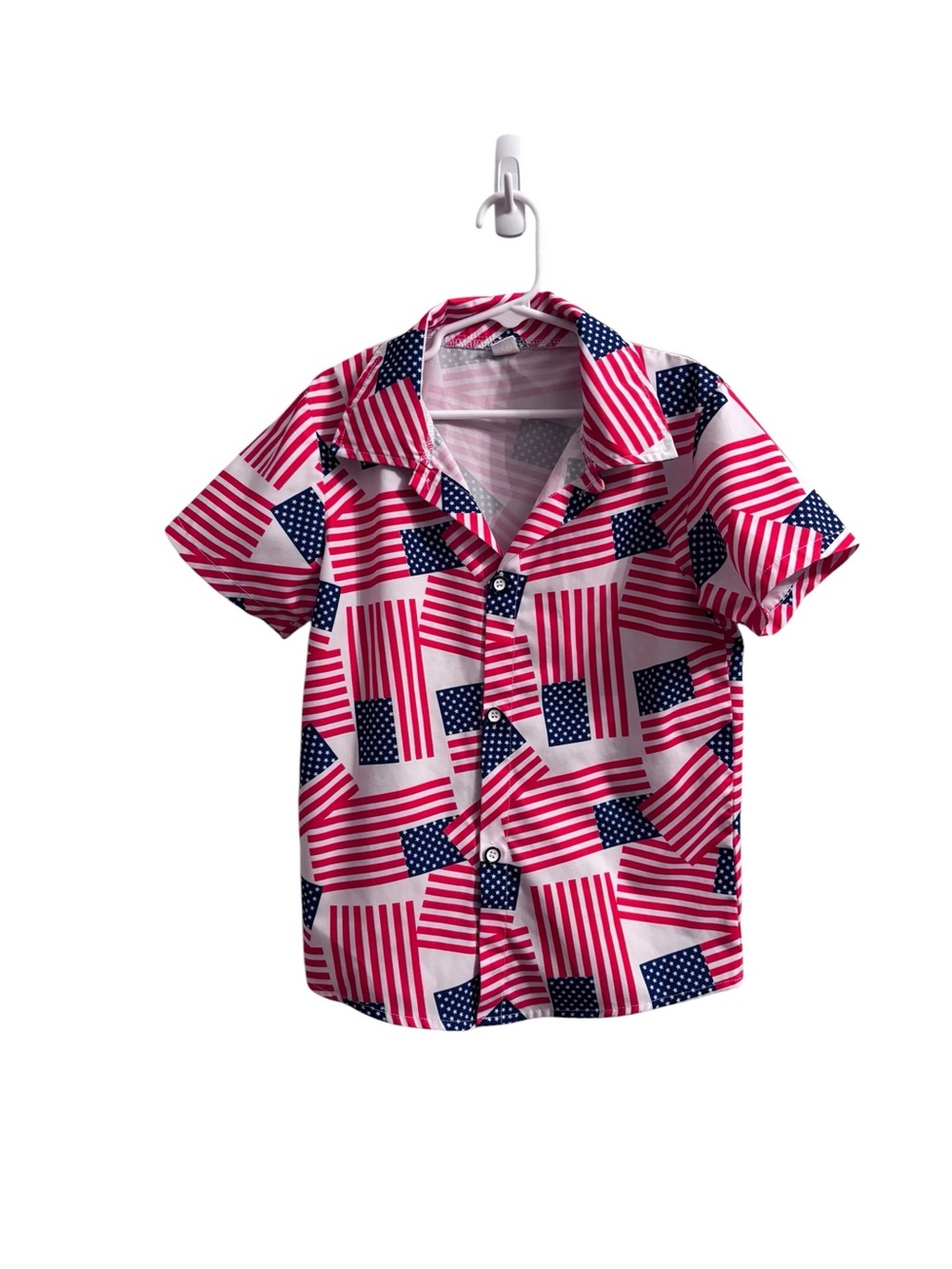 American flag Button-Up Shirt‎